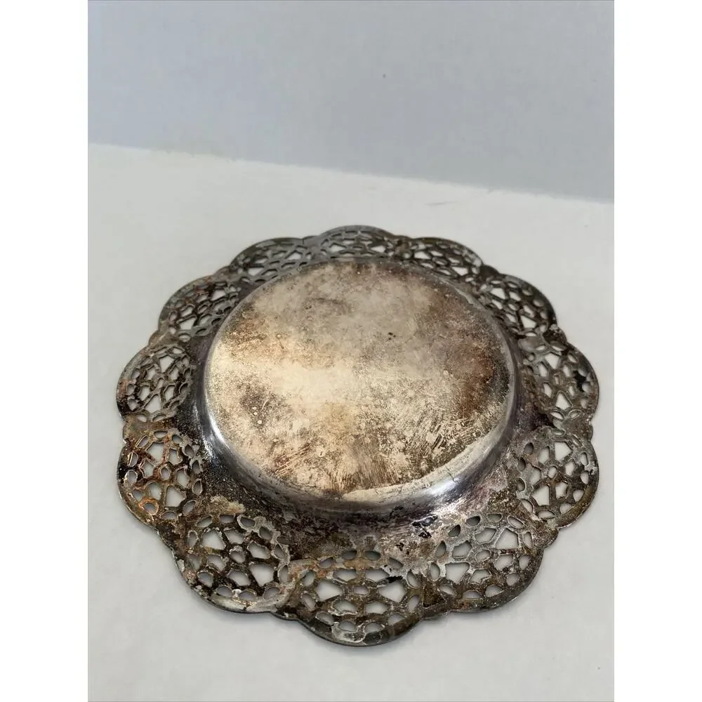 Antique Simeon L & George H Rogers Company 8327-1 Silver plated‎ Trinket Dish